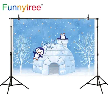 Funnytree sweety pole wallpaper child background Igloo penguin Snow Photography Backdrop Birthday children's photo zone studio
Funnytree sweety pole wallpaper child background Igloo penguin Snow Photography Backdrop Birthday children's photo zone studio