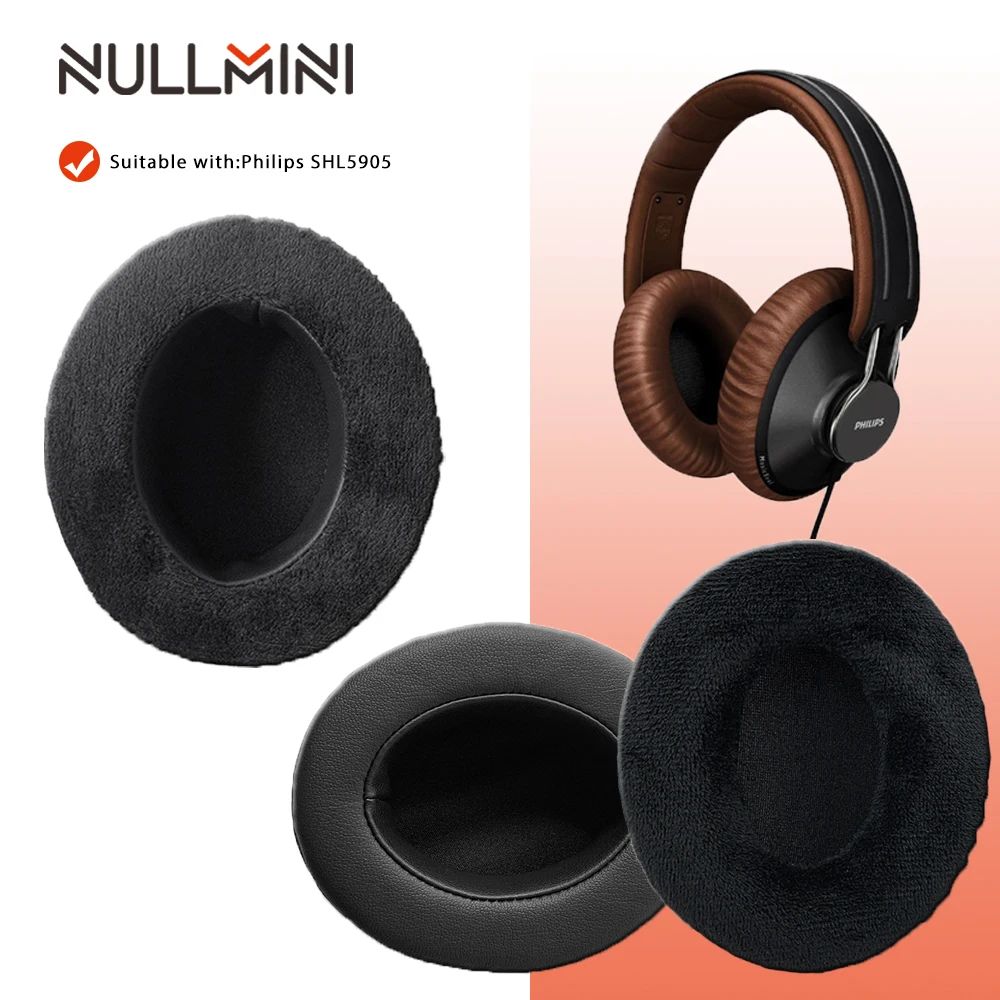Сменные бархатные амбушюры NullMini для наушников Philips SHL5905 SHL 5905 утолщенные Наушники