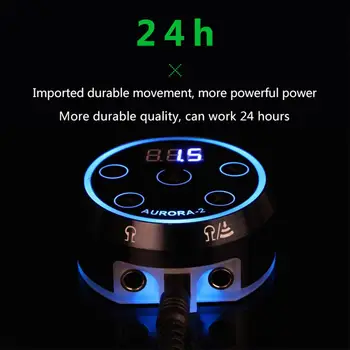 Aurora 2 LCD Tattoo Power Supply CNC Processing of Anodic Alumina Shell with Adaptor for Coil Rotary Tattoo Machines
Aurora 2 LCD Tattoo Power Supply CNC Processing of Anodic Alumina Shell with Adaptor for Coil Rotary Tattoo Machines
