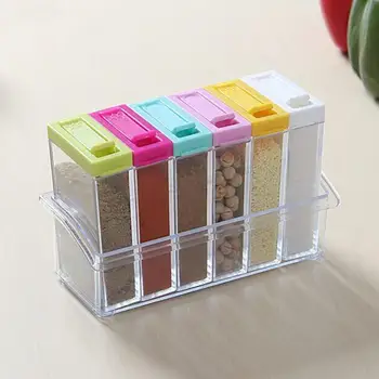 Spice Jar Seasoning Box 6Pcs/Set Kitchen Spice Storage Bottle Jars Transparent Salt Pepper Cumin Powder Box Tools
Spice Jar Seasoning Box 6Pcs/Set Kitchen Spice Storage Bottle Jars Transparent Salt Pepper Cumin Powder Box Tools