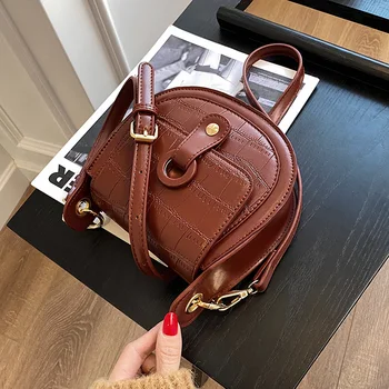 Stone Pattern Design Mini PU Leather Saddle Bags for Women 2021 Winter Trend Crossbody Bag Women's Branded Shoulder Handbags
Stone Pattern Design Mini PU Leather Saddle Bags for Women 2021 Winter Trend Crossbody Bag Women's Branded Shoulder Handbags