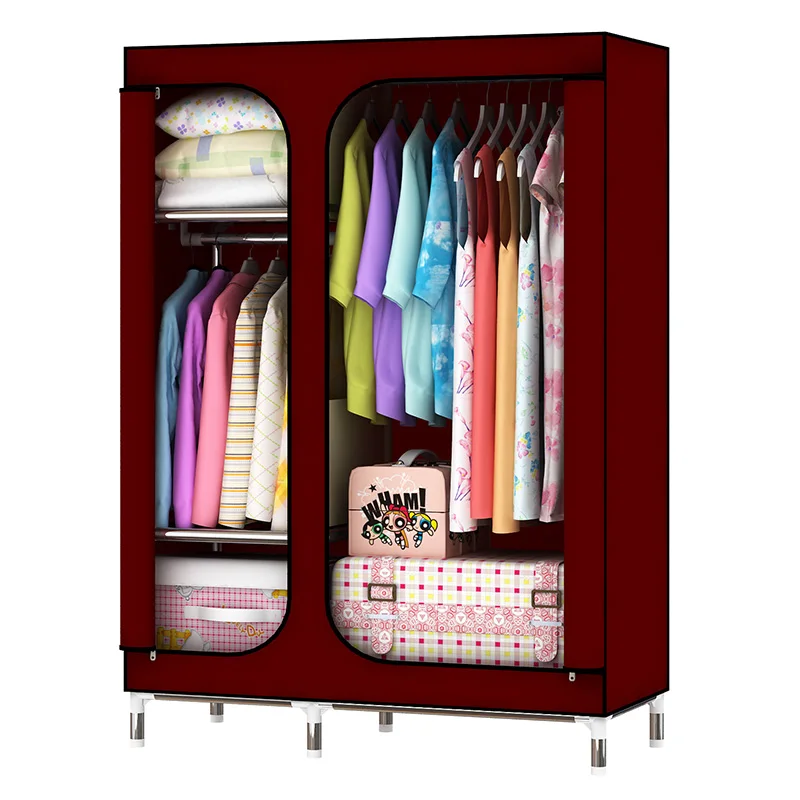 Large fully enclosed zipper simple wardrobe steel frame cloth wardrobe steel tube bold reinforcement double storage hanger
Large fully enclosed zipper simple wardrobe steel frame cloth wardrobe steel tube bold reinforcement double storage hanger