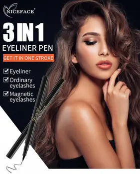 NICEFACE Self-adhesive Eyeliner Makeup 3-in-1 Waterproof Anti-Smudge Not-blooming Natural Long Lasting Eyeliner Pen TSLM1
NICEFACE Self-adhesive Eyeliner Makeup 3-in-1 Waterproof Anti-Smudge Not-blooming Natural Long Lasting Eyeliner Pen TSLM1