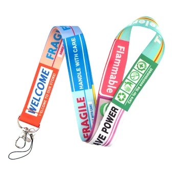 K845 Warning Sign Lanyards Cool Neck Strap Mobile Phone Keys ID Card Holder Lanyard For Keys DIY Hanging Rope Lanyards
K845 Warning Sign Lanyards Cool Neck Strap Mobile Phone Keys ID Card Holder Lanyard For Keys DIY Hanging Rope Lanyards