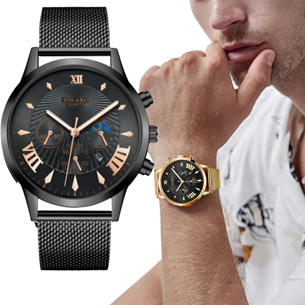 Мужские часы Модные Дата сплав чехол бренд аналоговые кварцевые спортивные
