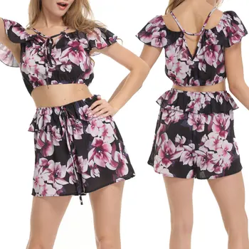 2020 women's 2-piece suit hot sale printed casual chiffon jacket shorts two-piece summer
2020 women's 2-piece suit hot sale printed casual chiffon jacket shorts two-piece summer