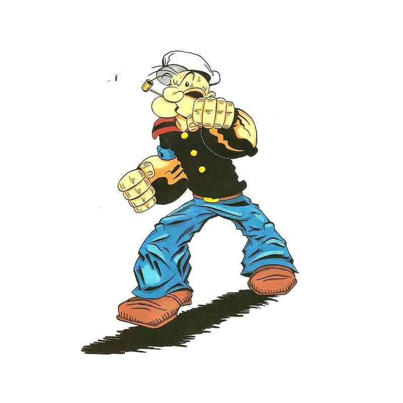 13cm x 9.3cm Car Stickers for Popeye Kicker JDM RV Decal Assessoires Windshield Refrigerator Sticker and Decals | Автомобили и
