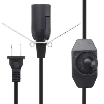 Smuxi US Plug Himalayan Salt Lamp Holder E12 Lamp Base PVC 1M Electric Power Dimmer Cable Cord Switch White/Black
Smuxi US Plug Himalayan Salt Lamp Holder E12 Lamp Base PVC 1M Electric Power Dimmer Cable Cord Switch White/Black