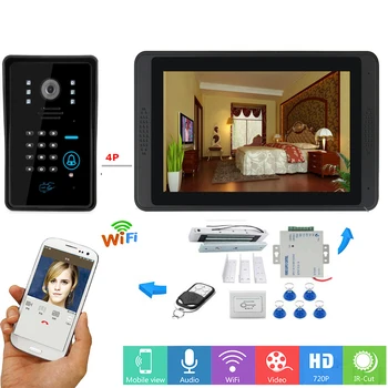 Video Intercom 7 Inch Monitor Wifi Wireless Video Door Phone Doorbell RFID Password Camera Intercom System+Door Opening Lock
Video Intercom 7 Inch Monitor Wifi Wireless Video Door Phone Doorbell RFID Password Camera Intercom System+Door Opening Lock