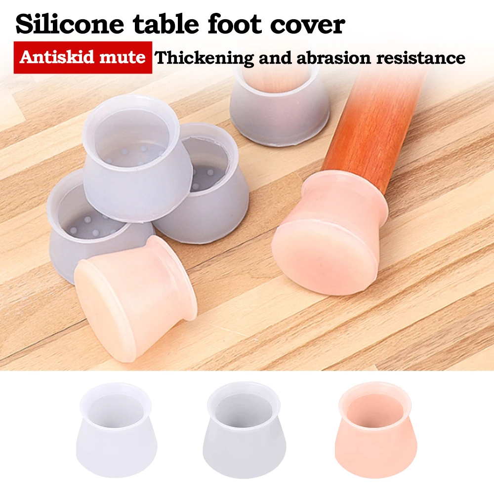 Round Silicone Table Chair Feet Cover Floor Protector Furniture Feet Anti-Scratch Protective Pad Anti-Slip Chair Leg Caps
Round Silicone Table Chair Feet Cover Floor Protector Furniture Feet Anti-Scratch Protective Pad Anti-Slip Chair Leg Caps