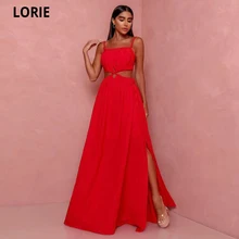 LORIE Modern 2022 Red Chiffon Long A Line Dubia Prom Dresses Spaghetti Two Pieces Evening Prom Ball Gowns Formal Party Dress
LORIE Modern 2022 Red Chiffon Long A Line Dubia Prom Dresses Spaghetti Two Pieces Evening Prom Ball Gowns Formal Party Dress