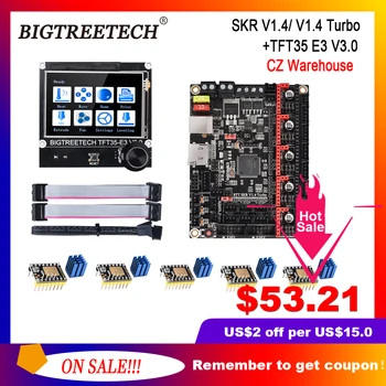 BIGTREETECH BTT SKR V1.4 Turbo 32 Bit Control Board TFT35 E3 V3.0 Touch Screen TMC2209 2208UART Driver SKR V1.3 Ender 3 Upgrade
BIGTREETECH BTT SKR V1.4 Turbo 32 Bit Control Board TFT35 E3 V3.0 Touch Screen TMC2209 2208UART Driver SKR V1.3 Ender 3 Upgrade