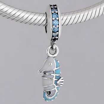 Original Blue Enamel Tropical Seahorse Pendant Beads Fit 925 Sterling Silver Bead Charm Bracelet DIY Jewelry
Original Blue Enamel Tropical Seahorse Pendant Beads Fit 925 Sterling Silver Bead Charm Bracelet DIY Jewelry