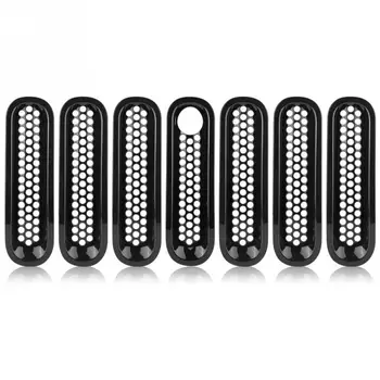 7pcs Front Grill Mesh Grille Insert Cover Trim With Insect Net for Jeep Wrangler Rubicon Sahara Jk 2008-2017 Car Accessories
7pcs Front Grill Mesh Grille Insert Cover Trim With Insect Net for Jeep Wrangler Rubicon Sahara Jk 2008-2017 Car Accessories