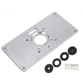 Hi-Spec Router Table Plate Aluminum Router Table Insert Plate Woodworking Benches with 4 Ring Screw
Hi-Spec Router Table Plate Aluminum Router Table Insert Plate Woodworking Benches with 4 Ring Screw