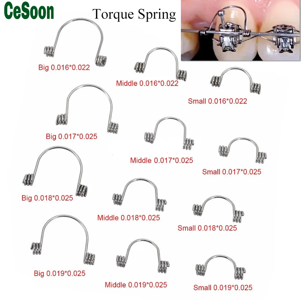 10pcs/Bag Corrector Dental Orthodontic Single Anterior Tooth Torque Spring Stainless Steel Small Medium Large Square Arch Wire
10pcs/Bag Corrector Dental Orthodontic Single Anterior Tooth Torque Spring Stainless Steel Small Medium Large Square Arch Wire