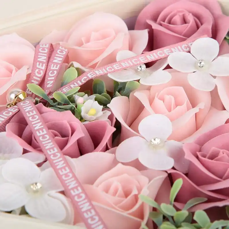 and practical soap flowerdrawer heart-shaped holiday gift box