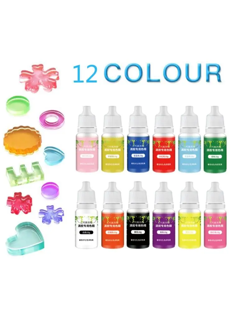 12 Color Epoxy Resin Pigment Kit Transparent Epoxy UV Resin Coloring Dye Pigment U4LE
12 Color Epoxy Resin Pigment Kit Transparent Epoxy UV Resin Coloring Dye Pigment U4LE