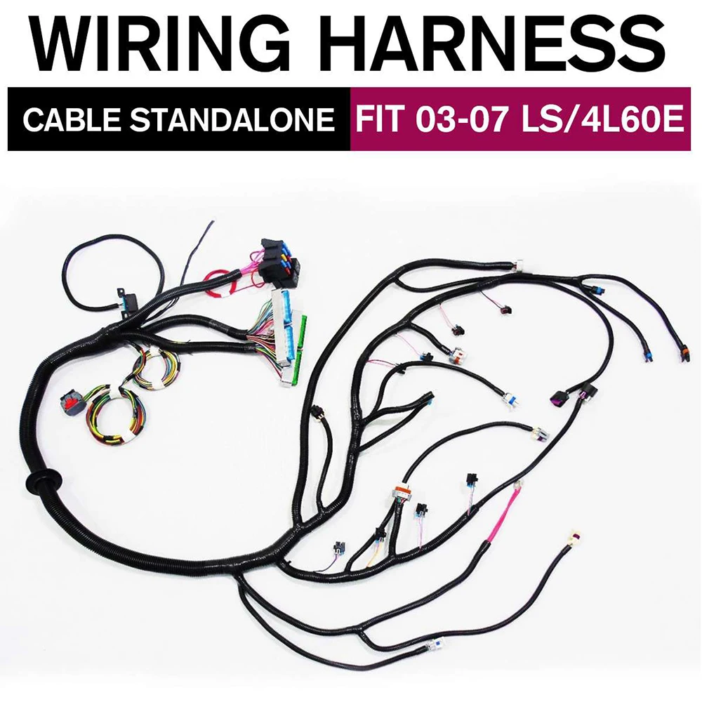 03-07 LS VORTEC STANDALONE WIRING HARNESS W/4L60E DBC 97-06 T56 WIRING HARNESS Drive By Wire 4.8 5.3 6.0 3 Types
03-07 LS VORTEC STANDALONE WIRING HARNESS W/4L60E DBC 97-06 T56 WIRING HARNESS Drive By Wire 4.8 5.3 6.0 3 Types