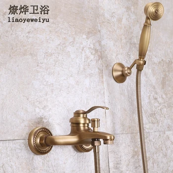 Antique Shower Suit Copper Bathroom with Hot and Cold Water Faucet Bathtub Faucet Simple Rain
Antique Shower Suit Copper Bathroom with Hot and Cold Water Faucet Bathtub Faucet Simple Rain