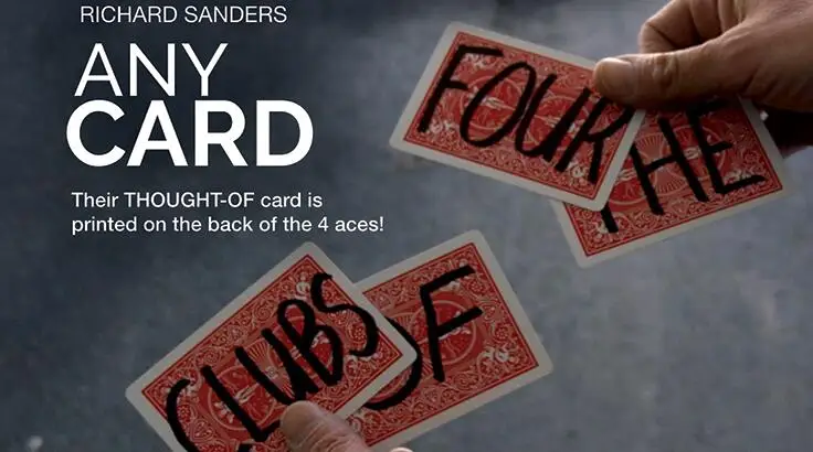 Any Card by Richard Sander Magic tricks