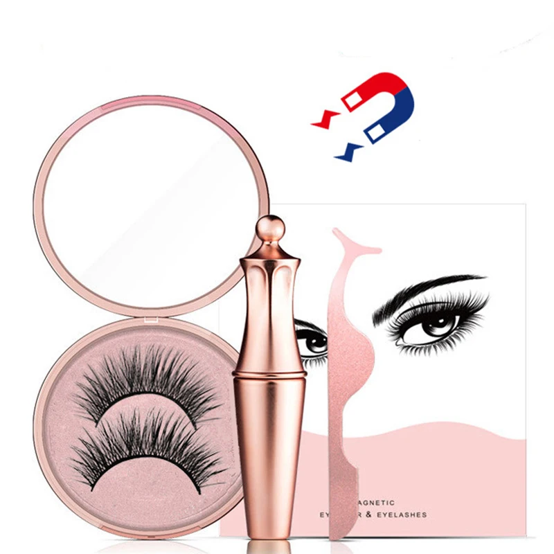 Magnetic Eyeliner 5 Magnet Eyelashes Waterproof Liquid Eye Liner Make Up Cosmetic Nature Long Magnet False Lashes With Tweezers
Magnetic Eyeliner 5 Magnet Eyelashes Waterproof Liquid Eye Liner Make Up Cosmetic Nature Long Magnet False Lashes With Tweezers