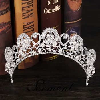 SERMENT Princess Wedding Bridal Bridesmaid Tiara Crown Girls Crystal Zircon Jewelry Hair Accessories Bride Birthday Crown
SERMENT Princess Wedding Bridal Bridesmaid Tiara Crown Girls Crystal Zircon Jewelry Hair Accessories Bride Birthday Crown