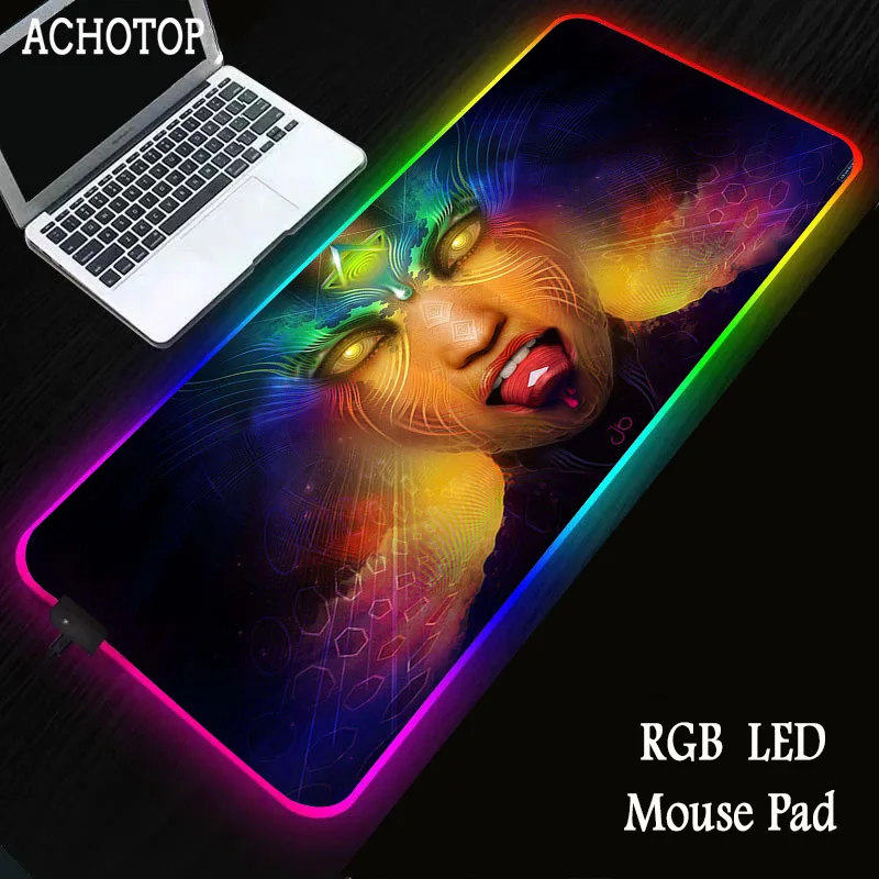 Psychedelic Art Gaming RGB Large Mouse Pad Gamer Computer Mousepad Led Backlight Surface Mause Pad XXL Keyboard Desk Mat
Psychedelic Art Gaming RGB Large Mouse Pad Gamer Computer Mousepad Led Backlight Surface Mause Pad XXL Keyboard Desk Mat