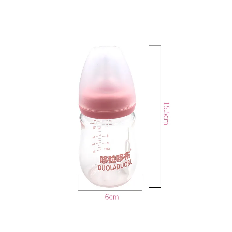 Duo la duo bu Baby Feeding Bottle Newborns Portable Wide Aperture 150ml Crystal Diamond Glass Feeding Feeding Bottle
Duo la duo bu Baby Feeding Bottle Newborns Portable Wide Aperture 150ml Crystal Diamond Glass Feeding Feeding Bottle