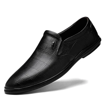 Luxury mens Pattern genuine leather Business Flat Shoes Men Designer Formal Dress Leather Shoes Men's Loafers Party Shoes
Luxury mens Pattern genuine leather Business Flat Shoes Men Designer Formal Dress Leather Shoes Men's Loafers Party Shoes