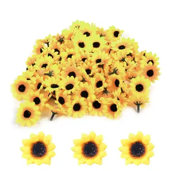100Pcs Fake Sunflower Head Artificial Flower Home Wedding Floral Decoration AXYD 
100Pcs Fake Sunflower Head Artificial Flower Home Wedding Floral Decoration AXYD