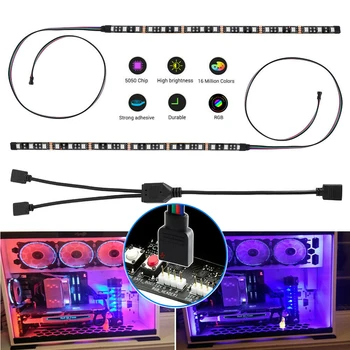 RGB Gaming 5050 LED Strip Light with 4 Pin RGB-Header(+12V,G,R,B) Software Control Lighting For PC Computer case Aura Sync M/B
RGB Gaming 5050 LED Strip Light with 4 Pin RGB-Header(+12V,G,R,B) Software Control Lighting For PC Computer case Aura Sync M/B