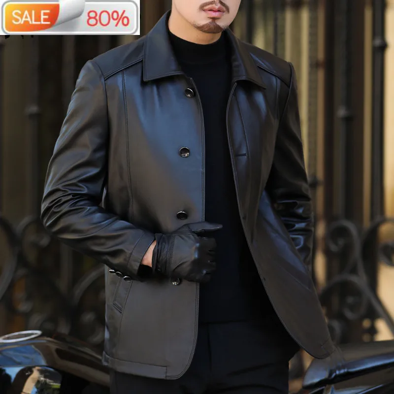 Jacket 2020 Sheepskin Genuine Coats Men Spring Autumn Leather Jackets Cuero Genuino BANG1AA1A36 YY266
Jacket 2020 Sheepskin Genuine Coats Men Spring Autumn Leather Jackets Cuero Genuino BANG1AA1A36 YY266