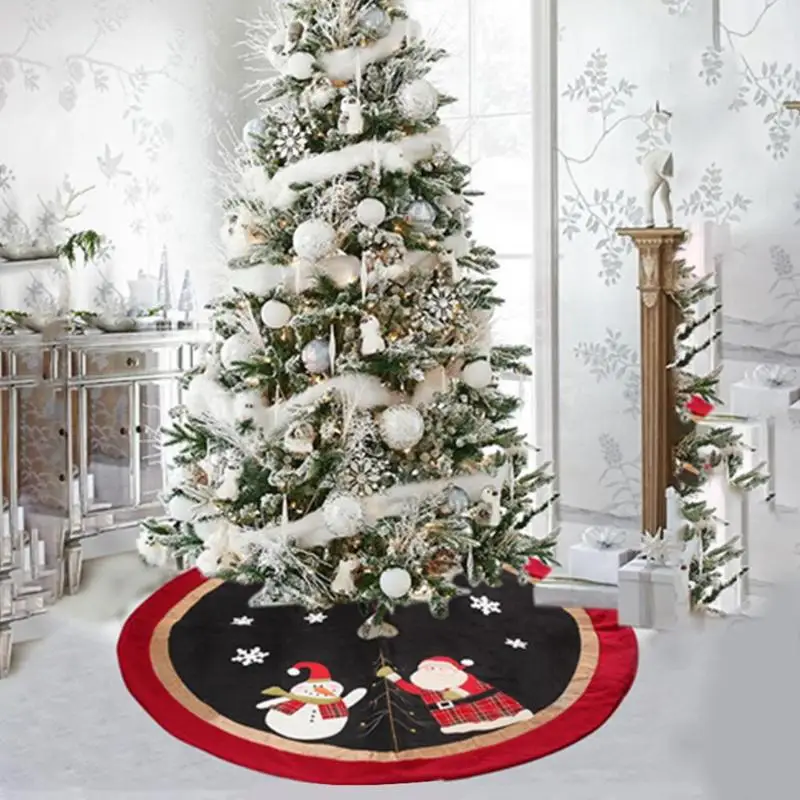 120cm Soft Christmas Tree Skirts Round Non-woven Lace Velcro Apron Blanket Mat Cover Home Party Decorative Supplies
120cm Soft Christmas Tree Skirts Round Non-woven Lace Velcro Apron Blanket Mat Cover Home Party Decorative Supplies