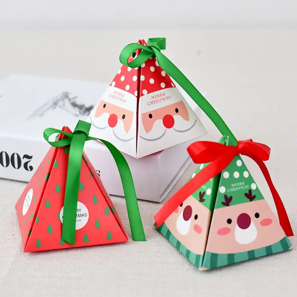 30 pcs wrapping bags box christmas tree santa claus xmas candy