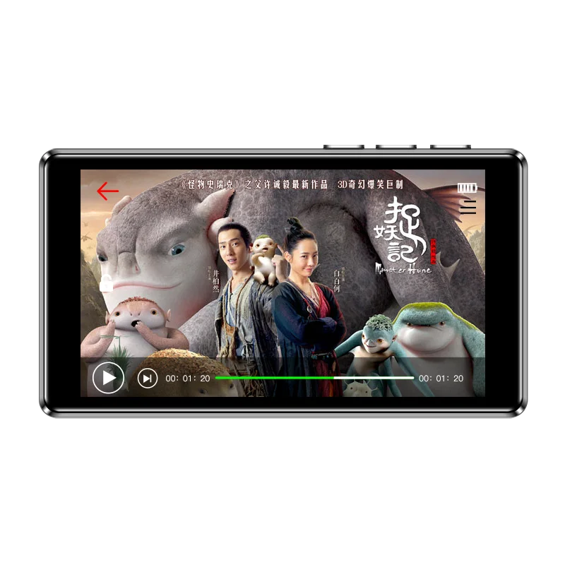 2020 модный MP4 портативный Bluetooth сенсорный экран MP5 тонкий металлический Стерео