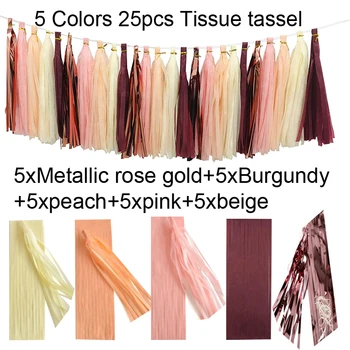 25x Pink Rose Gold burgudy peach beige Tissue Paper Tassel Garland DIY Kit Balloon for Baby Shower Bridal Bachelorette Party
25x Pink Rose Gold burgudy peach beige Tissue Paper Tassel Garland DIY Kit Balloon for Baby Shower Bridal Bachelorette Party