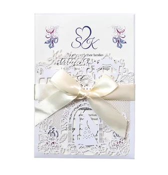 50pcs Fancy Hollow laser card Lace with architecture bowknot Invitation Card Customize Business With RSVP Card Party Supplies
50pcs Fancy Hollow laser card Lace with architecture bowknot Invitation Card Customize Business With RSVP Card Party Supplies