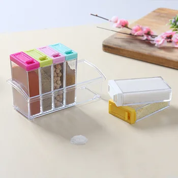 6 Color / Set Spice Jar Set Seasoning Bottle Transparent Colorful Lid Kitchen Condiment Cruet Storage Container
6 Color / Set Spice Jar Set Seasoning Bottle Transparent Colorful Lid Kitchen Condiment Cruet Storage Container