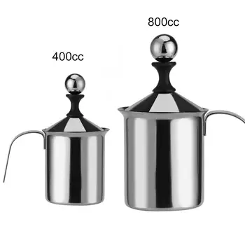 400ML/800ML Hand Pump Double Mesh Dining Unique Manual Milk Frother Bar Stainless Steel Hot Chocolate Handheld Milk Foamer
400ML/800ML Hand Pump Double Mesh Dining Unique Manual Milk Frother Bar Stainless Steel Hot Chocolate Handheld Milk Foamer
