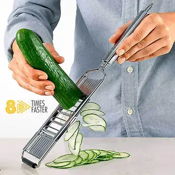 A Set Mandolin Slicer Stainless Steel Multi-function Manual Adjutsable Peeler For Fruits And Vegetables Kitchen Supplies Grater
A Set Mandolin Slicer Stainless Steel Multi-function Manual Adjutsable Peeler For Fruits And Vegetables Kitchen Supplies Grater