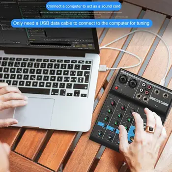 Professional 4 Channel Bluetooth Mixer o Mixing DJ Console with Reverb Effect for Home Karaoke USB Live Stage KTV
Professional 4 Channel Bluetooth Mixer o Mixing DJ Console with Reverb Effect for Home Karaoke USB Live Stage KTV