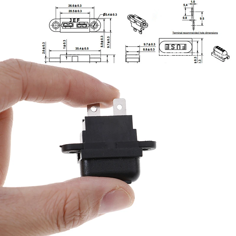 5Pcs 2 Pins Car Auto In-Line Standard Blade Fuse Holder Wire Fuses Holders fuse holder | Автомобили и мотоциклы