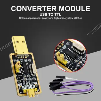 USB To TTL CH340G Converter Module For Windows 5V 3V Serial Port Module With DuPont Cable Power Lamp PWR TXD And RXD Indicators
USB To TTL CH340G Converter Module For Windows 5V 3V Serial Port Module With DuPont Cable Power Lamp PWR TXD And RXD Indicators