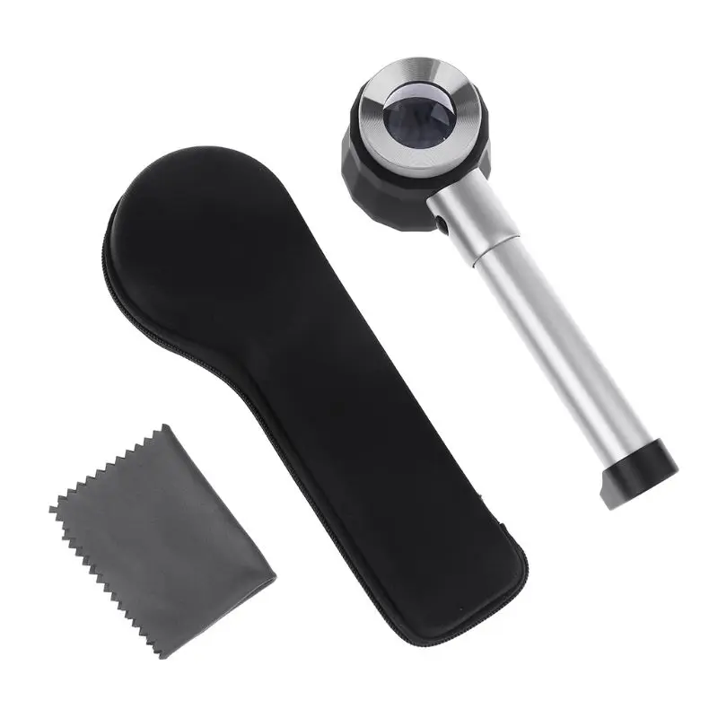 10X Magnifier Loupe Lens with Scale LED Light Handheld Reading Holding Metal Magnifying Glass for textile print jewelry repair
10X Magnifier Loupe Lens with Scale LED Light Handheld Reading Holding Metal Magnifying Glass for textile print jewelry repair
