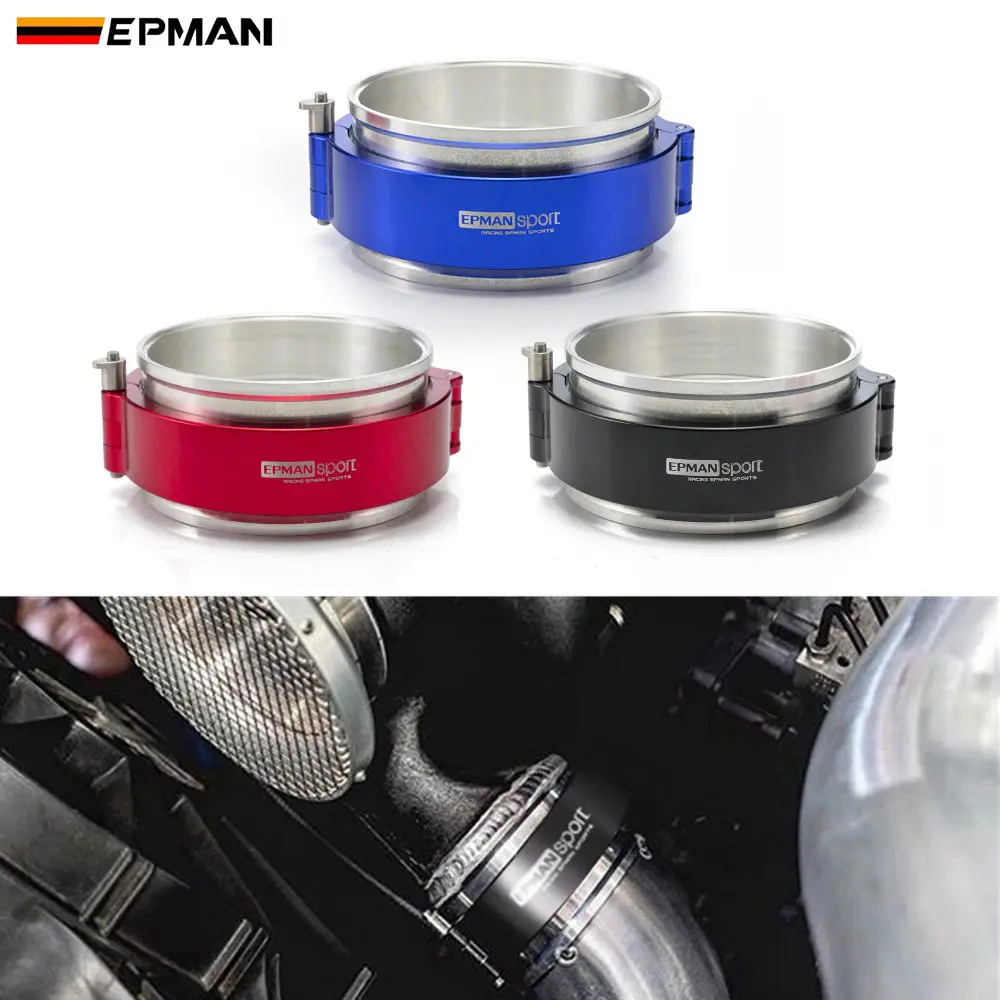 Фото EPMAN Quick Release Performance HD Clamp System Assembly For 4" 102mm Radiator Hose Wastegate Flanges Turbo Dump Pipe EPSS102KB |