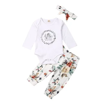2019 Toddler Infant Newborn Baby Girls Clothes Set Autumn Long Sleeve Bodysuit Jumpsuit Floral Pants Headband Outfits 3pcs
2019 Toddler Infant Newborn Baby Girls Clothes Set Autumn Long Sleeve Bodysuit Jumpsuit Floral Pants Headband Outfits 3pcs