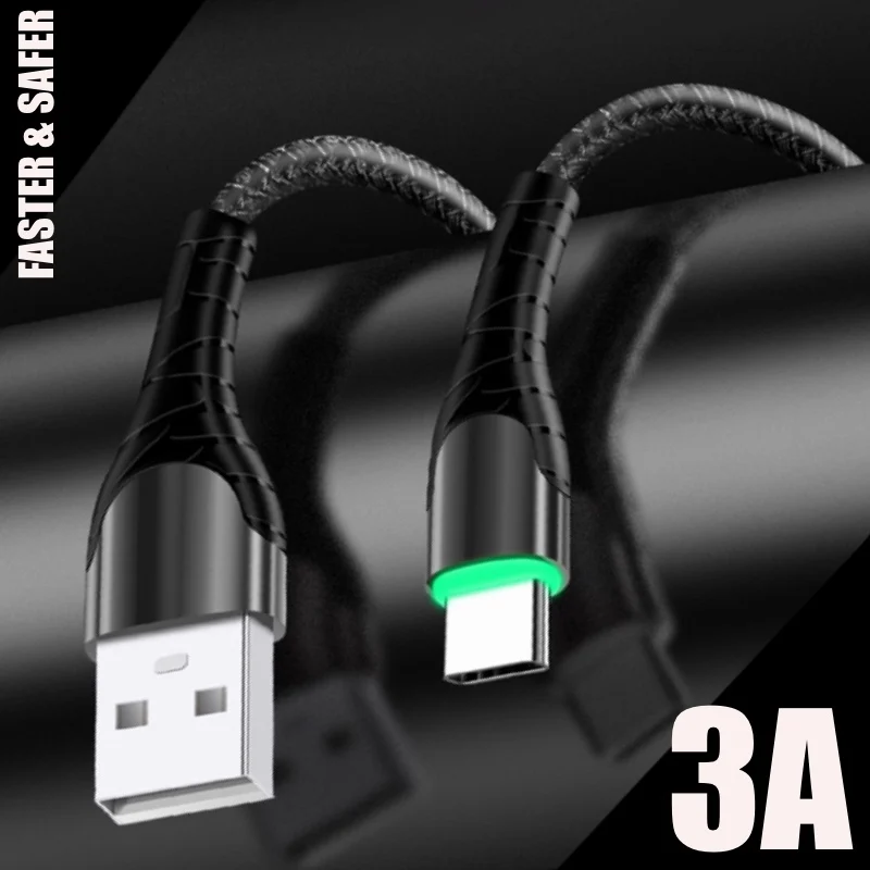 3A Fast USB Cable 1m Micro USB Charger Cord Type C Charging Wire Mobile Phone USB Cable For Samsung Huawei Xiaomi iPhone LG
3A Fast USB Cable 1m Micro USB Charger Cord Type C Charging Wire Mobile Phone USB Cable For Samsung Huawei Xiaomi iPhone LG