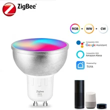 AC85-265V WIFI Tuya Smart Zigbee Light Cup 6W RGBW Dimming Color Toning GU10 Mobile Phone APP Control Spotlight
AC85-265V WIFI Tuya Smart Zigbee Light Cup 6W RGBW Dimming Color Toning GU10 Mobile Phone APP Control Spotlight
