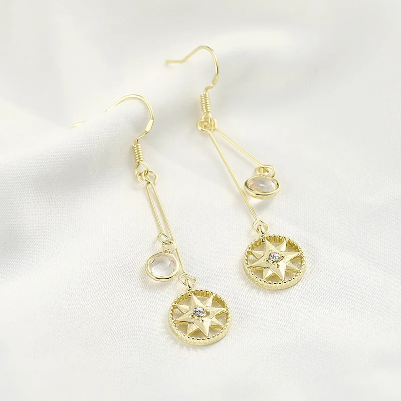 2020 Korean Rhinestone Star Drop Hanging Earring Fashion Trendy Geometric Round Crystal Long Dangle Earring for Women Pendientes
2020 Korean Rhinestone Star Drop Hanging Earring Fashion Trendy Geometric Round Crystal Long Dangle Earring for Women Pendientes